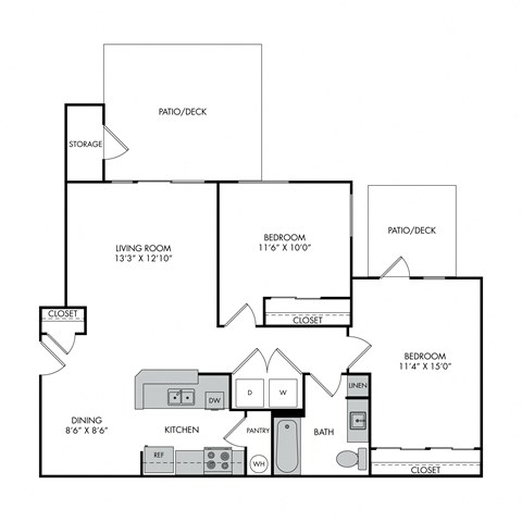 a floor plan of a house with a bedroom and a living room
